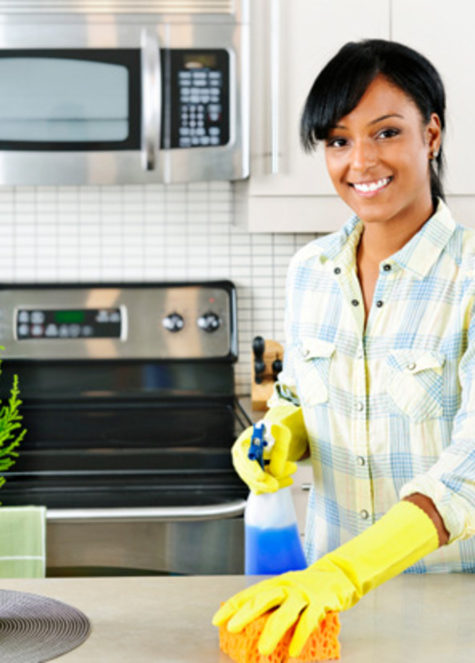 طرق تنظيف السيراميك و الرخام في المطبخ 