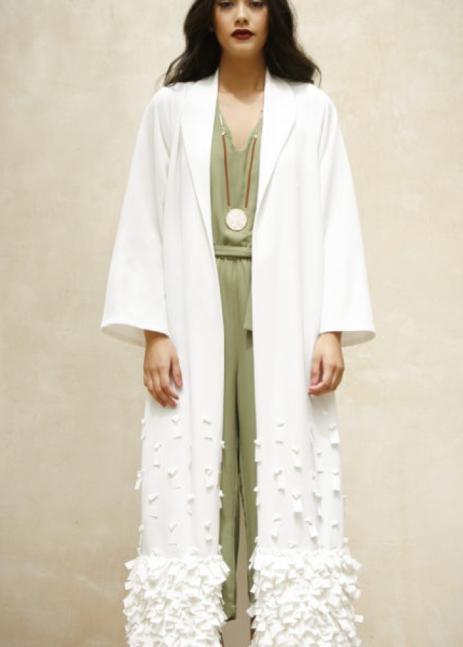 فستان قطني ابيض من ZIMMERMANN