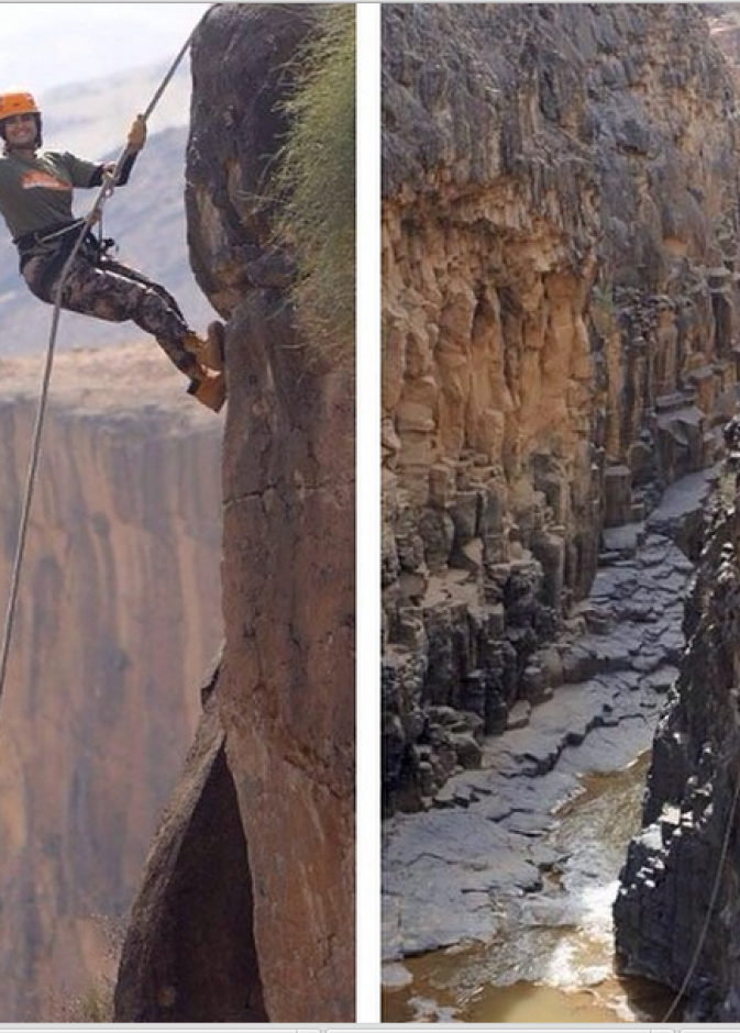 علا فارس تغامر بين الجبال