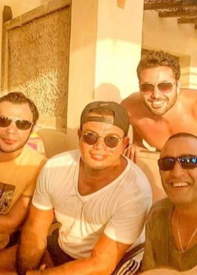 عمرو دياب مع أحمد عز