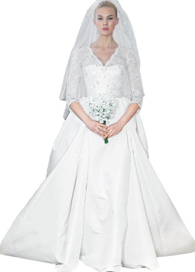 فستان زفاف من تصميم Carolina Herrera