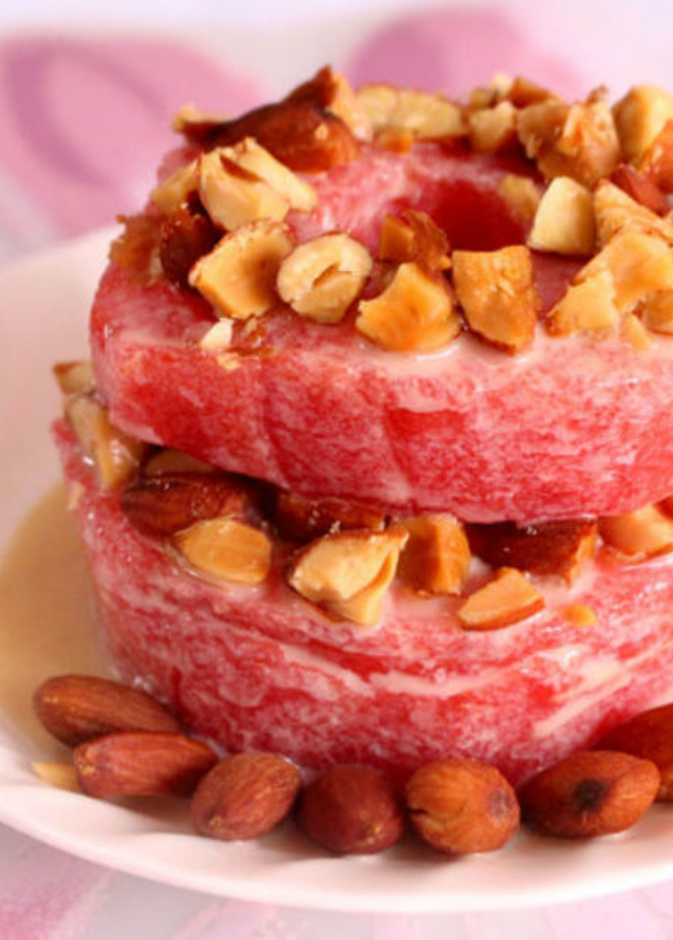 قالب البطيخ المغطى بالسكر 