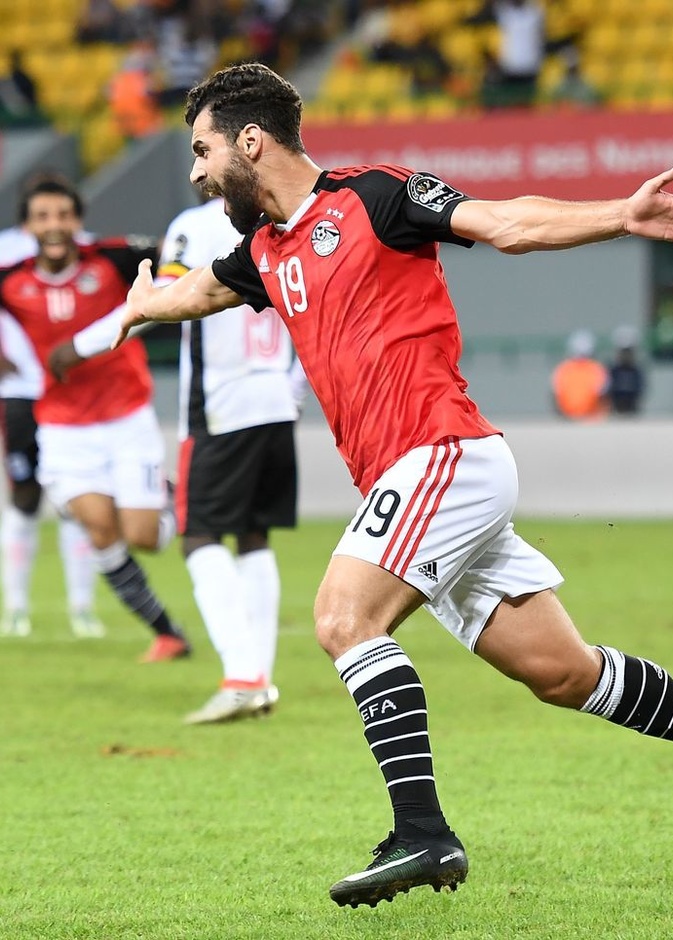 قذيفة صاروخية منحت مصر الفوز على أوغندا