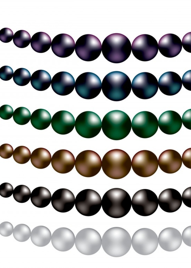 لآلئ البحار الجنوبية بلون غامق