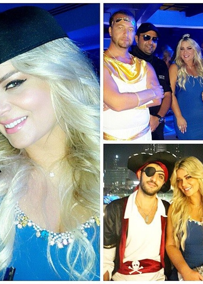  مادلين مطر ترتدي قبعة القرصان