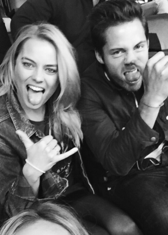 مارغو روبي مع زوجها