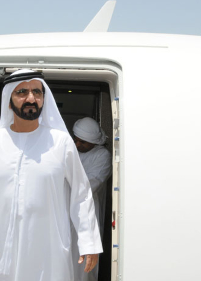 الشيخ محمد بن راشد آل مكتوم "شخصية الطيران" لعام 2015