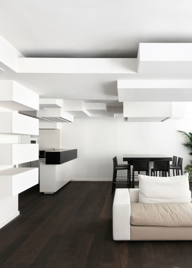 مربعات من الجبس المتداخلة بشكل فني