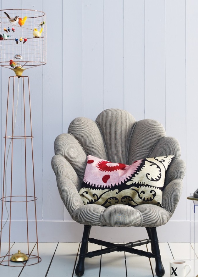 مصباح إنارة أرضي على شكل قفص للعصافير Graham and Green 