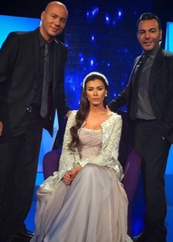 مقدما البرنامج مع سمية الخشاب وفيفي عبده