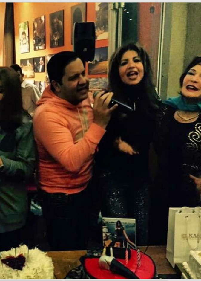  من اجواء عيد ميلاد بوسي شلبي