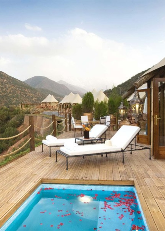 من منتجع Kabash Tamadot في جبال اطلس المغربية