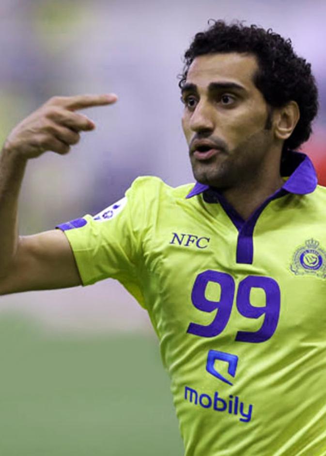 مهاجم فريق النصر السعودي حسن الراهب