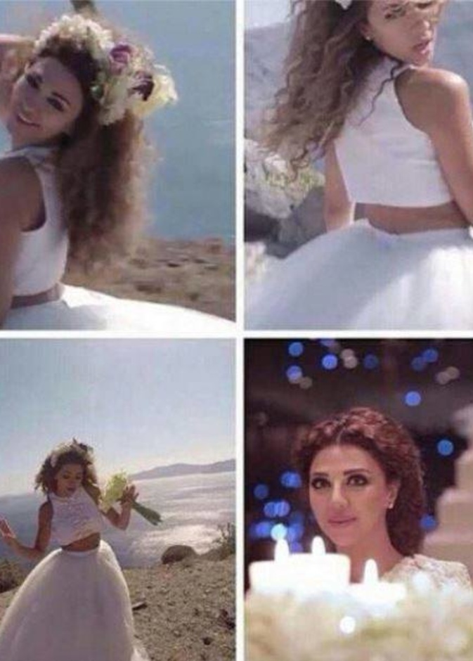 ميريام فارس وفستان الزفاف