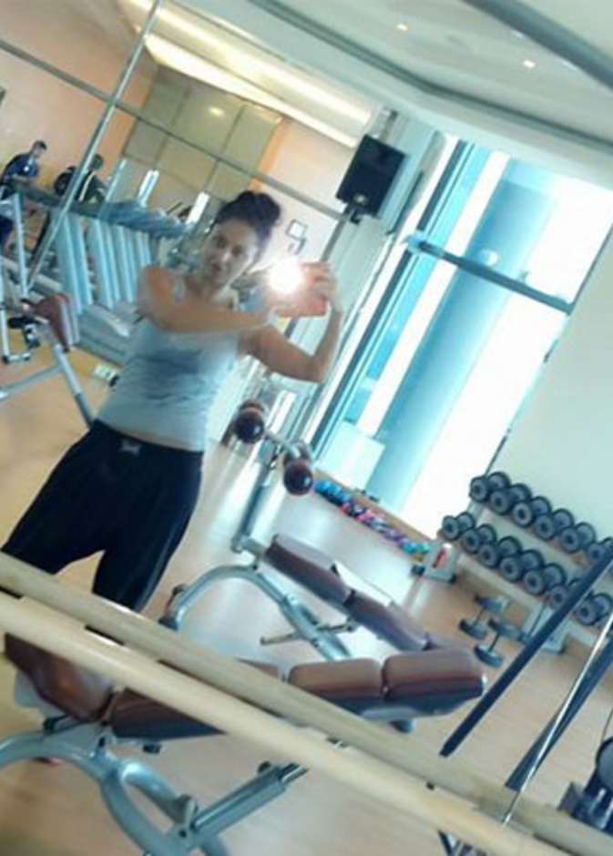  ميس حمدان في الجيم