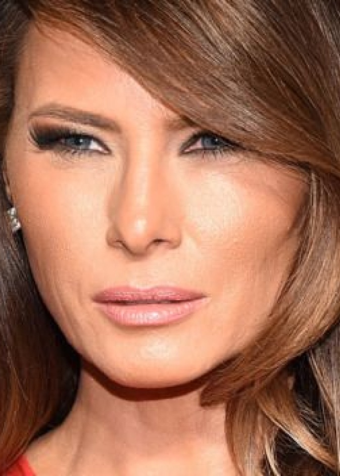 ميلانيا ترامب Melania Trump تحب عيون السموكي السوداء