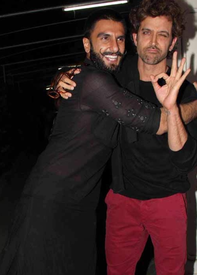 هريثيك روشان تحمس بعد أداء رانفير سينغ