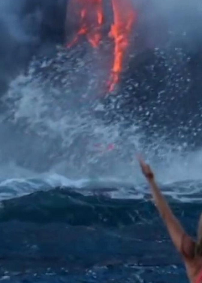 المغامرة تحت بركان كيلاويا الاكثر نشاطا في العالم