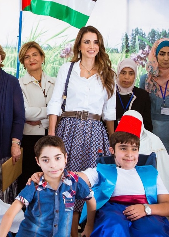 الملكة رانيا وأسرتها مشغولون بمآدب الإفطار