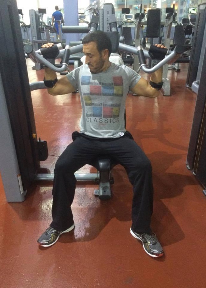 القيصر كاظم الساهر يمارس تمارينه الرياضية للمحافظة على لياقته