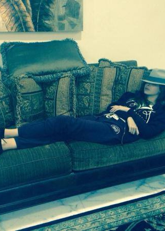 نانسي عجرم تنشر صورة على حسابها الشخصي بعد اخذ قيلولة نهار اليوم