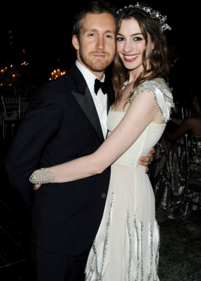 Anne Hathaway and Adam Shulman
