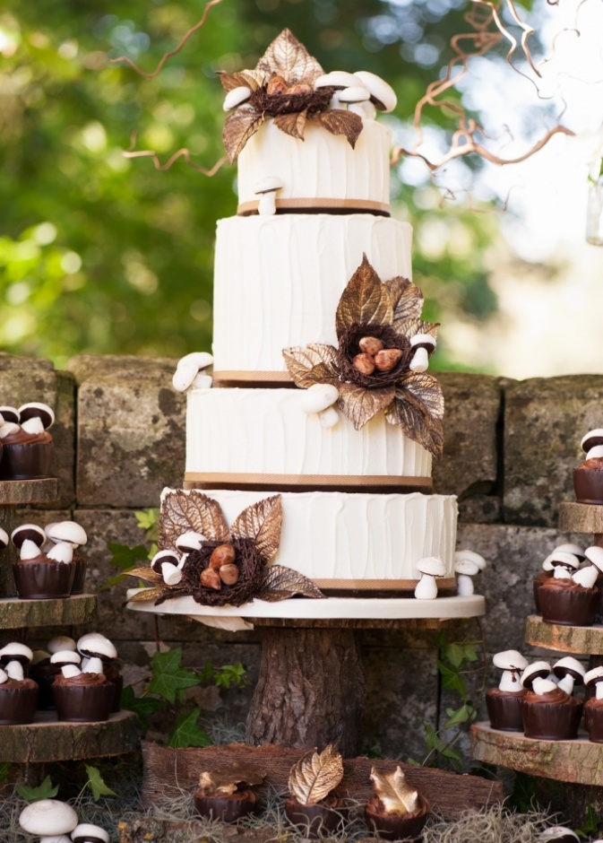 كعكة زفافك من وحي الطبيعة 