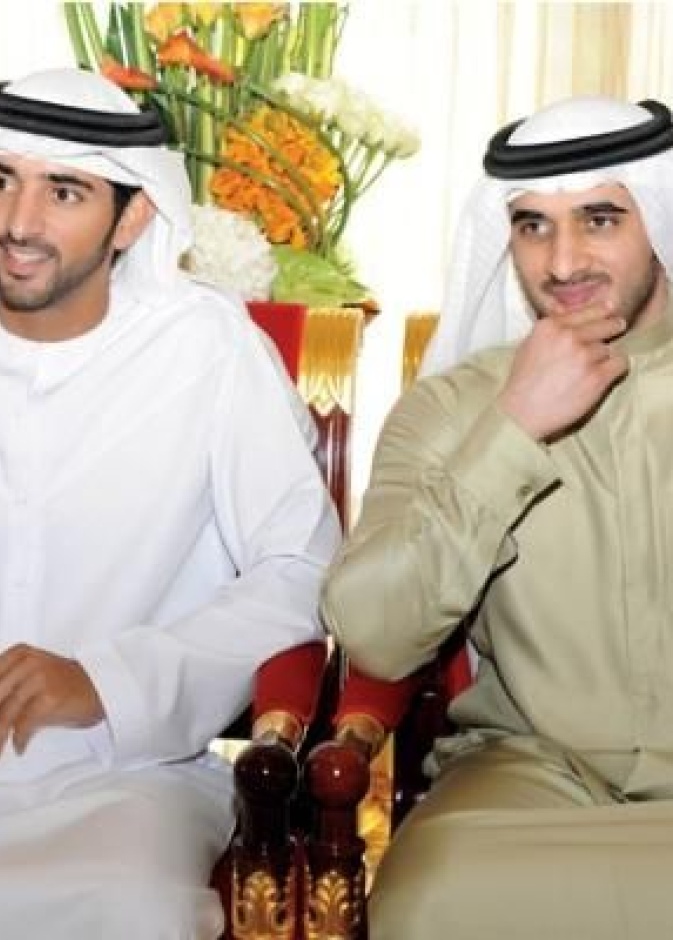 حمدان بن محمد مع شقيقه راشد رحمه الله