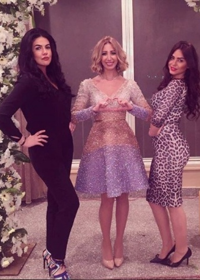 هند رضا في حفل خطوبتها