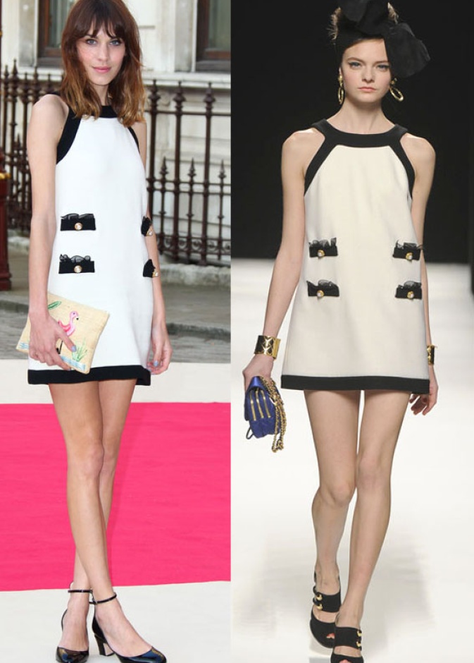 1. أليكسا تشانج بفستان "موشينو"