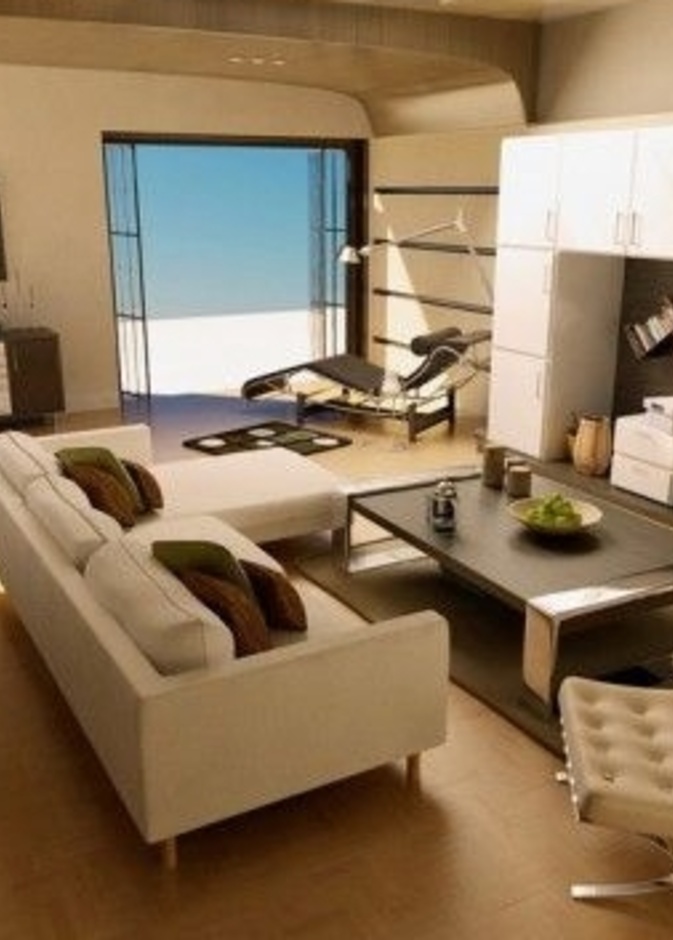 غرفة المعيشة وتنسيق ديكوراتها