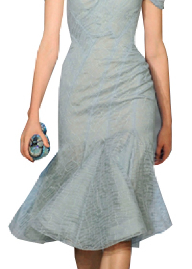 طلة عارضة الأزياء من زاك بوسن ولويس فيتون