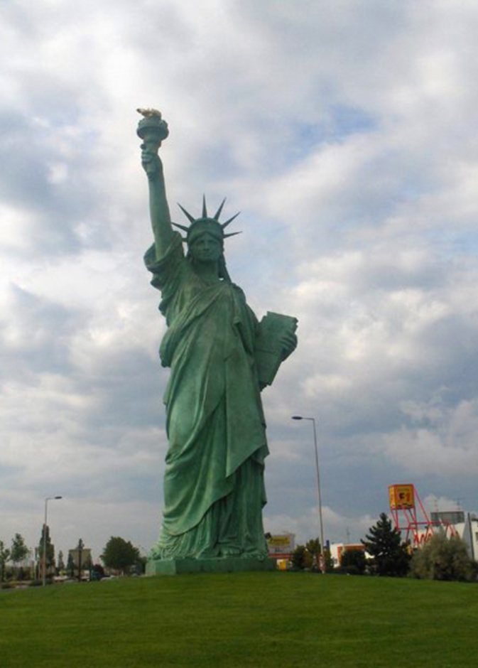 نموذج لتمثال الحرية في متحف بارتولدي