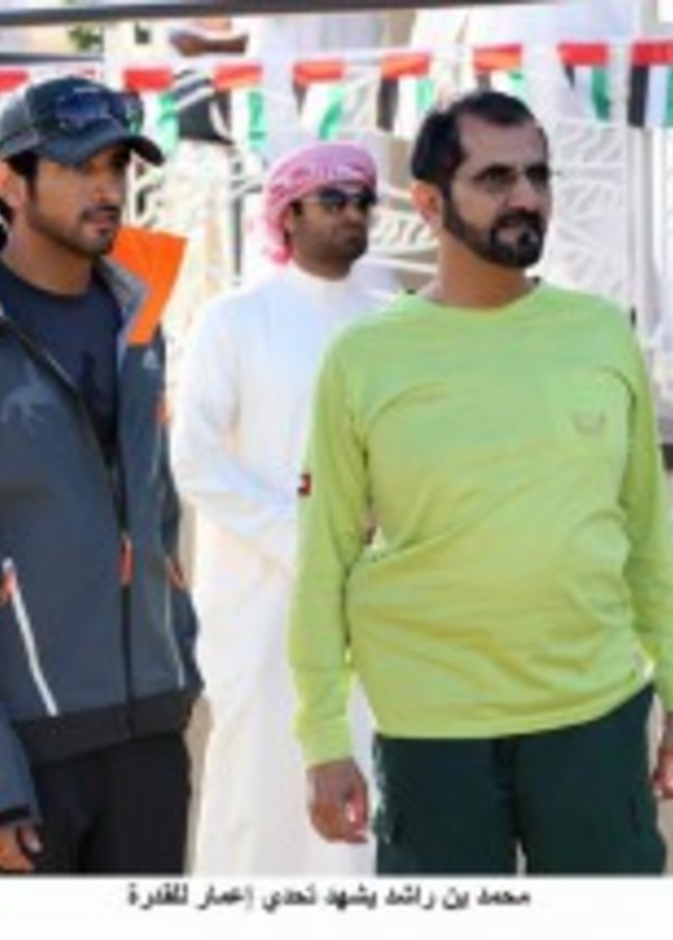محمد بن راشد يشهد تحدي إعمار للقدرة