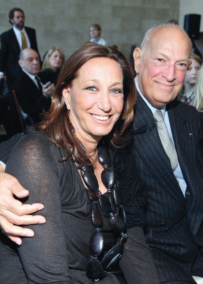 Donna Karan with Oscar de la Renta
