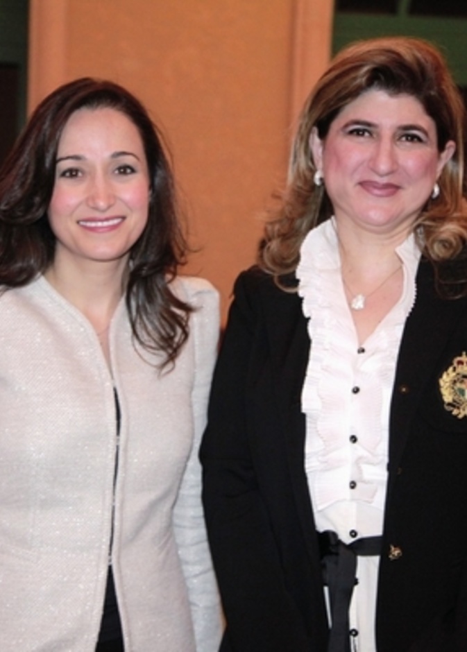 أ. مي بدر رئيسة التحرير مع السيدة رنا عبيني