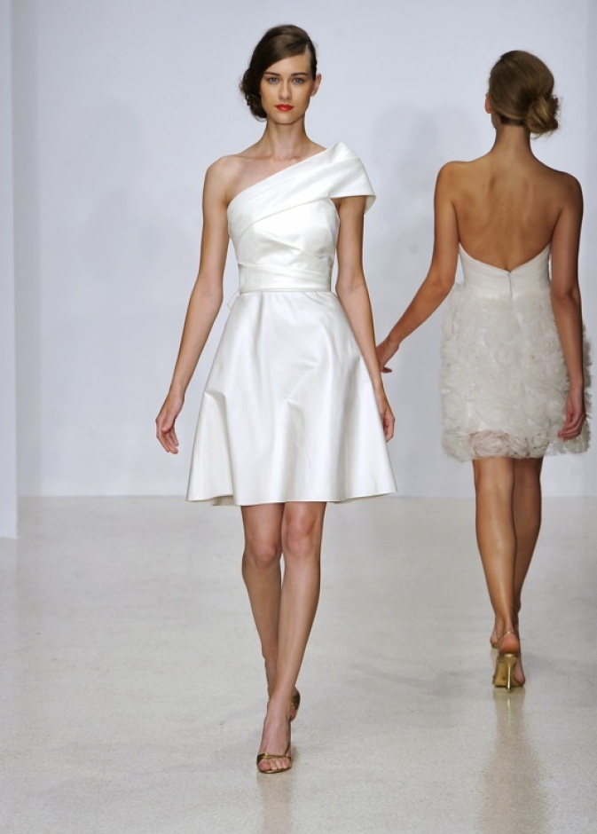 Short Amsale Spring 2013 Bridal Collection 7