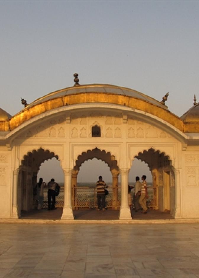 A Beautiful Arcade at Agra Fort