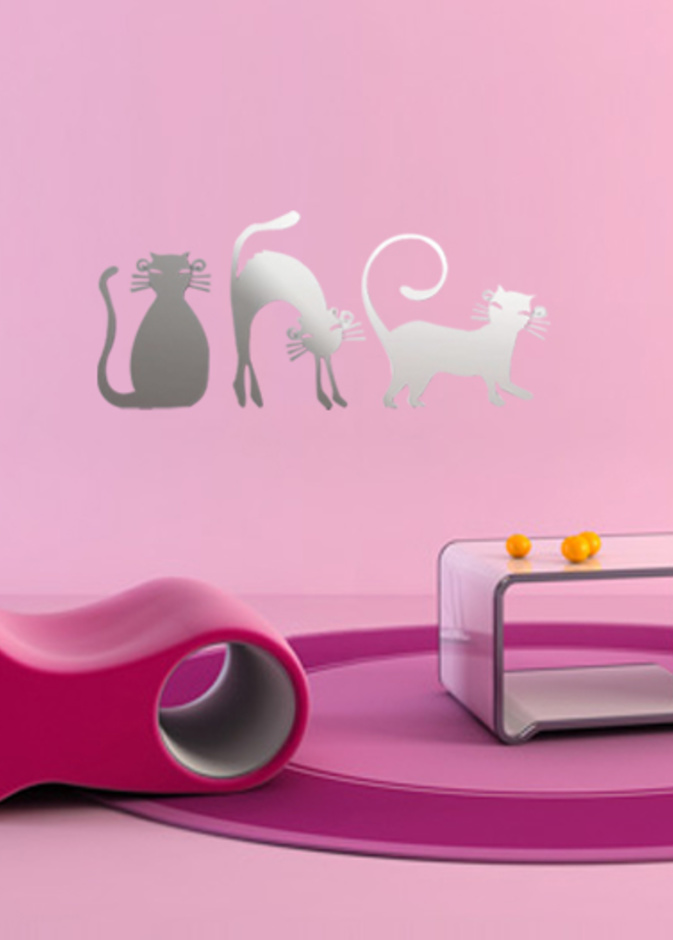 Animal Wall and Mirror Sticker for Living Room Interior Decorating