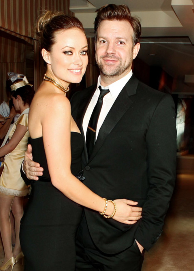 Jason Sudeikis with fiance Olivia Wilde