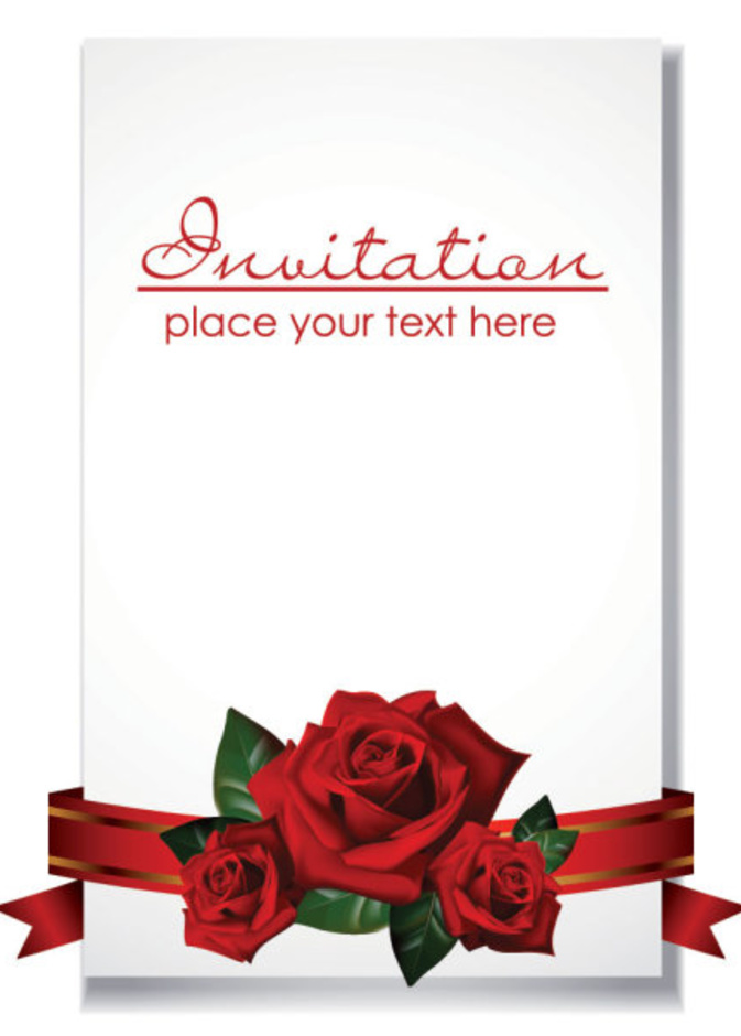 دعوة زفاف بلمسات رومانسية