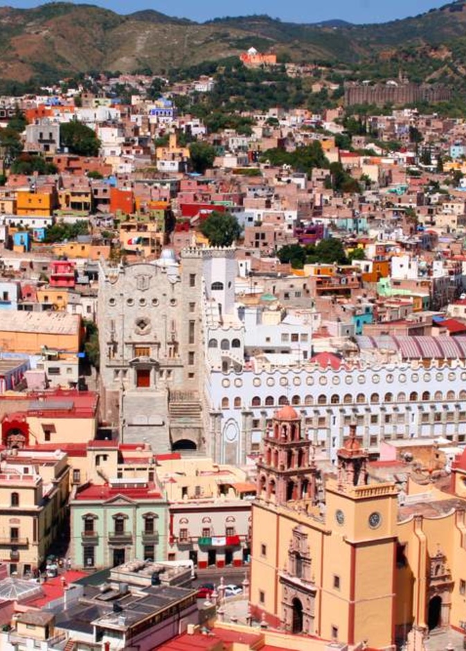 beautiful city Guanajuato in Mexico