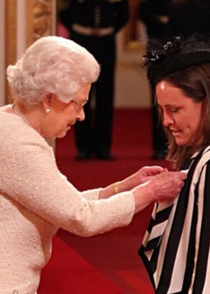 Queen Elizabeth Honours Olympic Gymnast