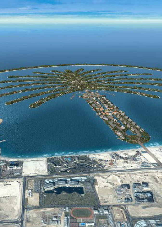 ولديهم مسكن داخل مشروع بالم جميرة في دبي