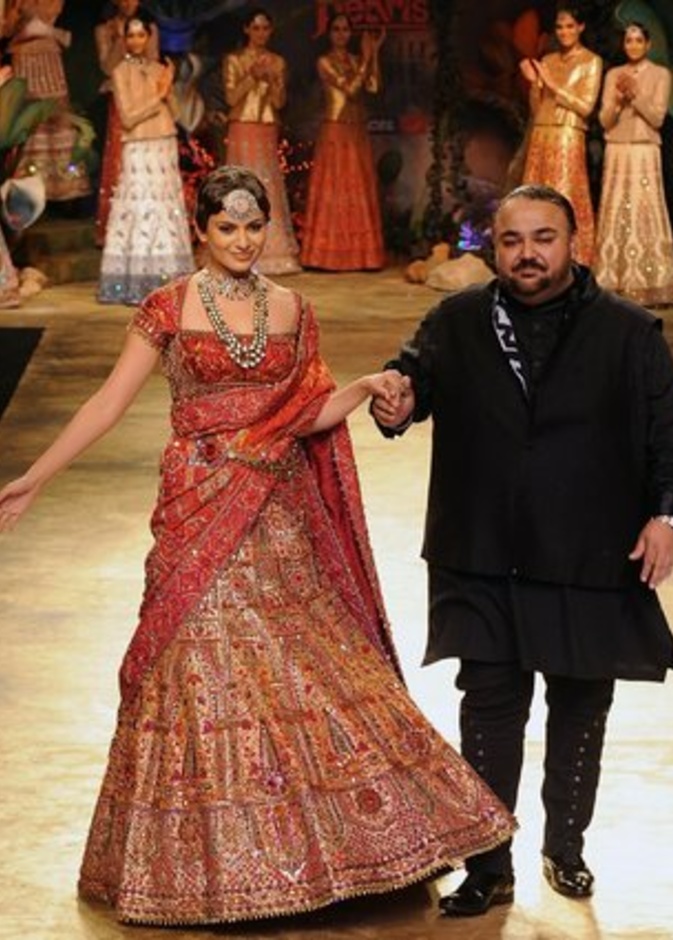 Actress Kangna Ranaut, and designer J. J. Valaya