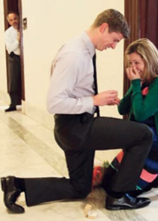 طلب زواج في مبنى الكونغرس