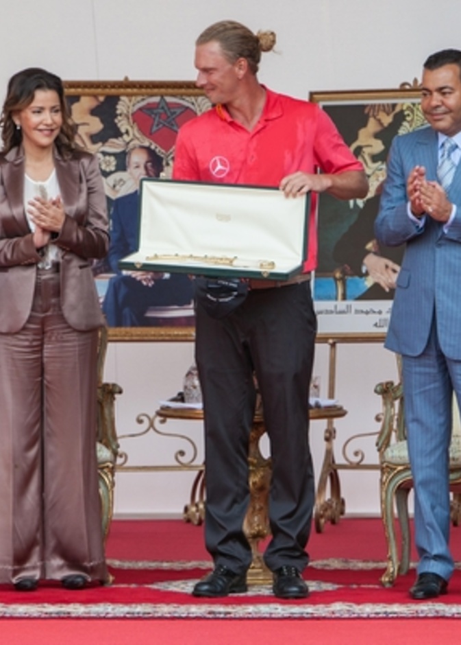  أميرا المغرب خلال تتويج الفائزين