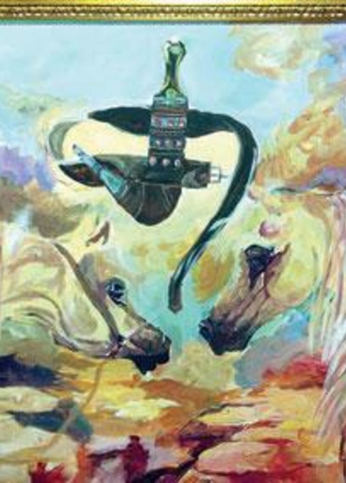 احدى لوحات المعرض