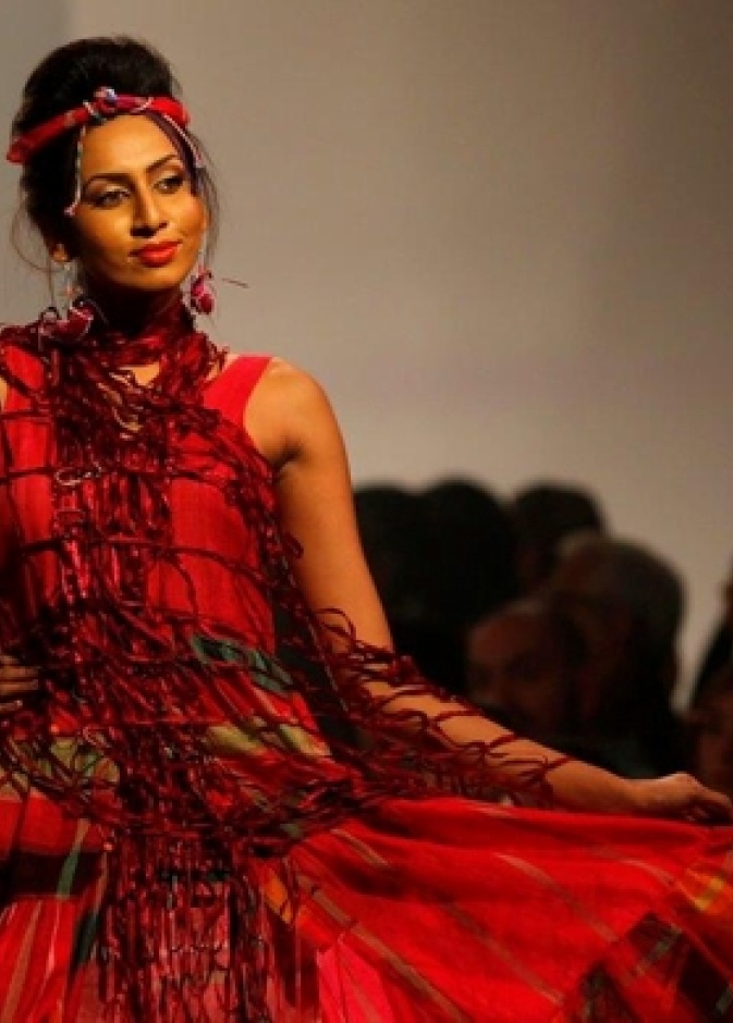 تصميم Bibi Russell خلال أسبوع Colombo للموضة بسيريلانكا