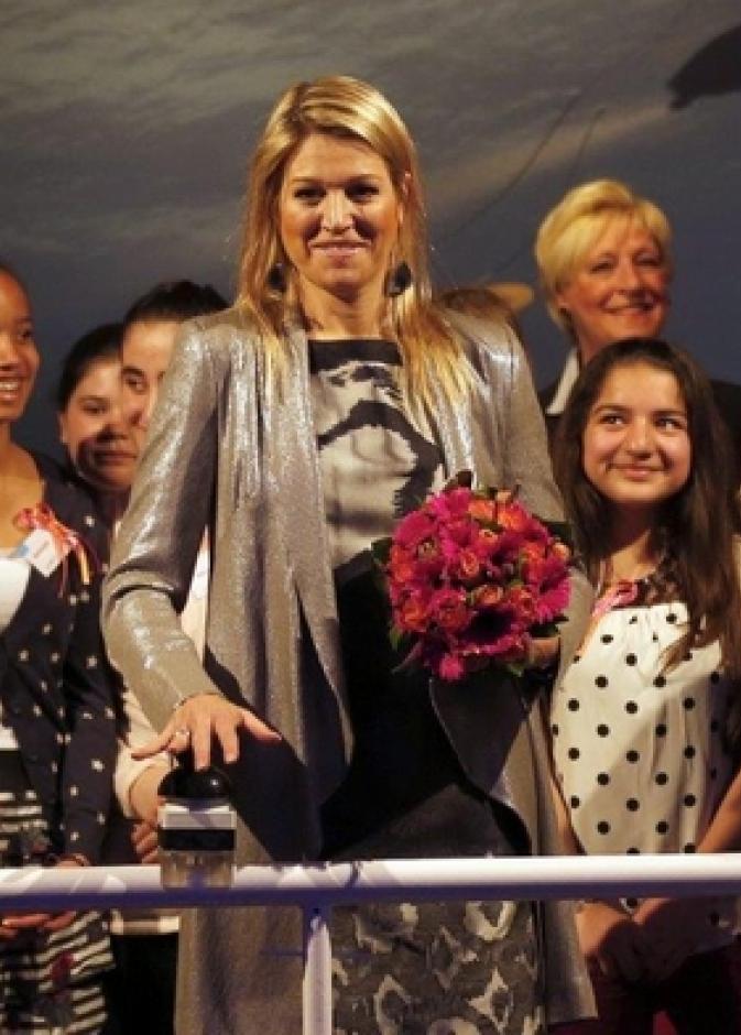 الأميرة الهولندية ماكسيما خلال افتتاح مؤتمر Girlsday
